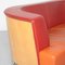 Postmodern Orange Barrel Back Sofa 11