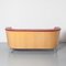 Postmodern Orange Barrel Back Sofa, Image 5