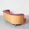 Postmodern Orange Barrel Back Sofa 2