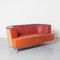 Postmodern Orange Barrel Back Sofa 3