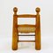 Low Chaises Basses Solid Oak & Rush Chairs by Charles Dudouyt, France, 1950s, Set of 2 6