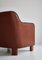 Danish Modern Easy Chair in Leather and Beech by Mogens Lassen for Fritz Hansen, 1940s, Image 7