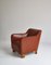 Danish Modern Easy Chair in Leather and Beech by Mogens Lassen for Fritz Hansen, 1940s 8