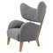 Grey Natural Oak Raf Simons Vidar 3 My Own Chair Lounge Chair from by Lassen 1