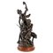 Faun Bacchante und Amor Skulptur aus Bronze 1