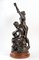 Escultura Faun Bacchante y Cupido en bronce, Imagen 6