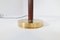 Midcentury Brass & Leather Table Lamp from Falkenbergs Belysning, Sweden, 1960s 5