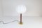 Midcentury Brass & Leather Table Lamp from Falkenbergs Belysning, Sweden, 1960s 4