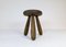 Sculptural Stool in Stained Pine Attributed to Ingvar Hildingsson, Sweden, 1970s 8