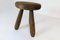 Sculptural Stool in Stained Pine Attributed to Ingvar Hildingsson, Sweden, 1970s 5