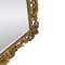 Art Nouveau Style Gold Foil Mirror in Hand Carved Wood, 1970 5