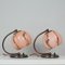 Art Deco German Bronzed Brass Table Lamps with Marbled Opaline Shades, 1930s, Set of 2 7