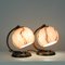 Art Deco German Bronzed Brass Table Lamps with Marbled Opaline Shades, 1930s, Set of 2 15