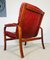 Vintage Mid-Century Swedish Cognac Leather Lounge Chair from Gote Mobler 4