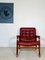 Vintage Mid-Century Swedish Cognac Leather Lounge Chair from Gote Mobler, Image 9