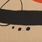 Joan Miro, 1970er, Lithografie in Textilstoff, gerahmt 9