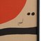 Joan Miro, 1970er, Lithografie in Textilstoff, gerahmt 4