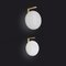 Opaline Glass and Brass Alba Wall Lamp by Mariana Pellegrino Soto for Oluce 3