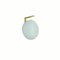 Opaline Glass and Brass Alba Wall Lamp by Mariana Pellegrino Soto for Oluce 4