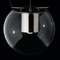 Large Nickel The Globe Suspension Lamp by Joe Colombo for Oluce, Image 3