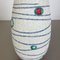 Colorful Fat Lava Stripe & Dots Pottery Vase from Jasba Ceramics, Germany, 1950s 5