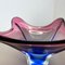 Floral Murano Glass Bowl Centerpiece from Fratelli Toso, Italy, 1970s 6
