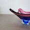 Floral Murano Glass Bowl Centerpiece from Fratelli Toso, Italy, 1970s, Image 5