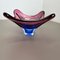 Floral Murano Glass Bowl Centerpiece from Fratelli Toso, Italy, 1970s 13