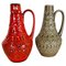 Mehrfarbige Fat Lava Art Keramikvasen von Bay Ceramics, Deutschland, 2er Set 1