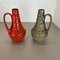 Vases Fat Lava Art en Poterie Multicolore de Bay Ceramics, Allemagne, Set de 2 5