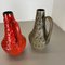 Vases Fat Lava Art en Poterie Multicolore de Bay Ceramics, Allemagne, Set de 2 14