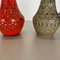 Vases Fat Lava Art en Poterie Multicolore de Bay Ceramics, Allemagne, Set de 2 17