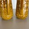 Fat Lava Pottery Vases With Ochre Pattern from Scheurich, Germany, 1970s, Set of 2 15