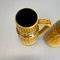 Fat Lava Pottery Vases With Ochre Pattern from Scheurich, Germany, 1970s, Set of 2, Image 11