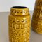Fat Lava Pottery Vases With Ochre Pattern from Scheurich, Germany, 1970s, Set of 2 6