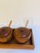 Mid-Century Danish Teak Pots, Set of 4 2