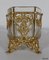 Small Louis XVI Style Glass and Brass Planter, 1900s 12