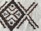 Ecru & Brown Thick Wool Rug, 1980s, Image 3