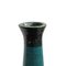 Japanese Modern Black Green Tamu Raku Ceramic Candle Holders by Laab Milano, Set of 2 6