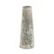 Japanese Modern Minimalist White Crackle Raku Ceramic Hana Vertical 3 Vase by Laab Milano 4