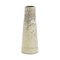 Japanese Modern Minimalist White Crackle Raku Ceramic Hana Vertical 3 Vase by Laab Milano, Image 1