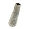 Japanese Modern Minimalist White Crackle Raku Ceramic Hana Vertical 3 Vase by Laab Milano 3