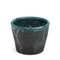 Jarrón Mangkuk de cerámica con revestimiento de metal negro y verde de Laab Milano, Imagen 7