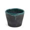 Vase Mangkuk en Céramique avec Revêtement en Métal Noir et Vert par Laab Milano 1
