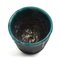 Vase Mangkuk en Céramique avec Revêtement en Métal Noir et Vert par Laab Milano 6