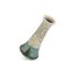 Japanese Modern White Green Raku Ceramic Stelo Flow Candle Holders by Laab Milano, Set of 2 10