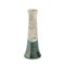 Japanese Modern White Green Raku Ceramic Stelo Flow Candle Holders by Laab Milano, Set of 2 9