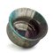 Japanese Modern Black White Green Crackle Metal Raku Ceramic Decisione Vase by Laab Milano 8