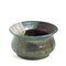 Japanese Modern Black White Green Crackle Metal Raku Ceramic Decisione Vase by Laab Milano 9