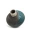 Japanese Raku Black White Blue Crackle Metal Ceramic Modern Akuma No Me Vase by Laab Milano, Set of 2, Image 9